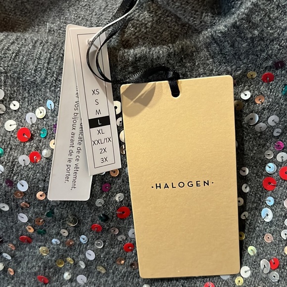 Halogen sequined sweater, size large, NWT - Picture 11 of 15